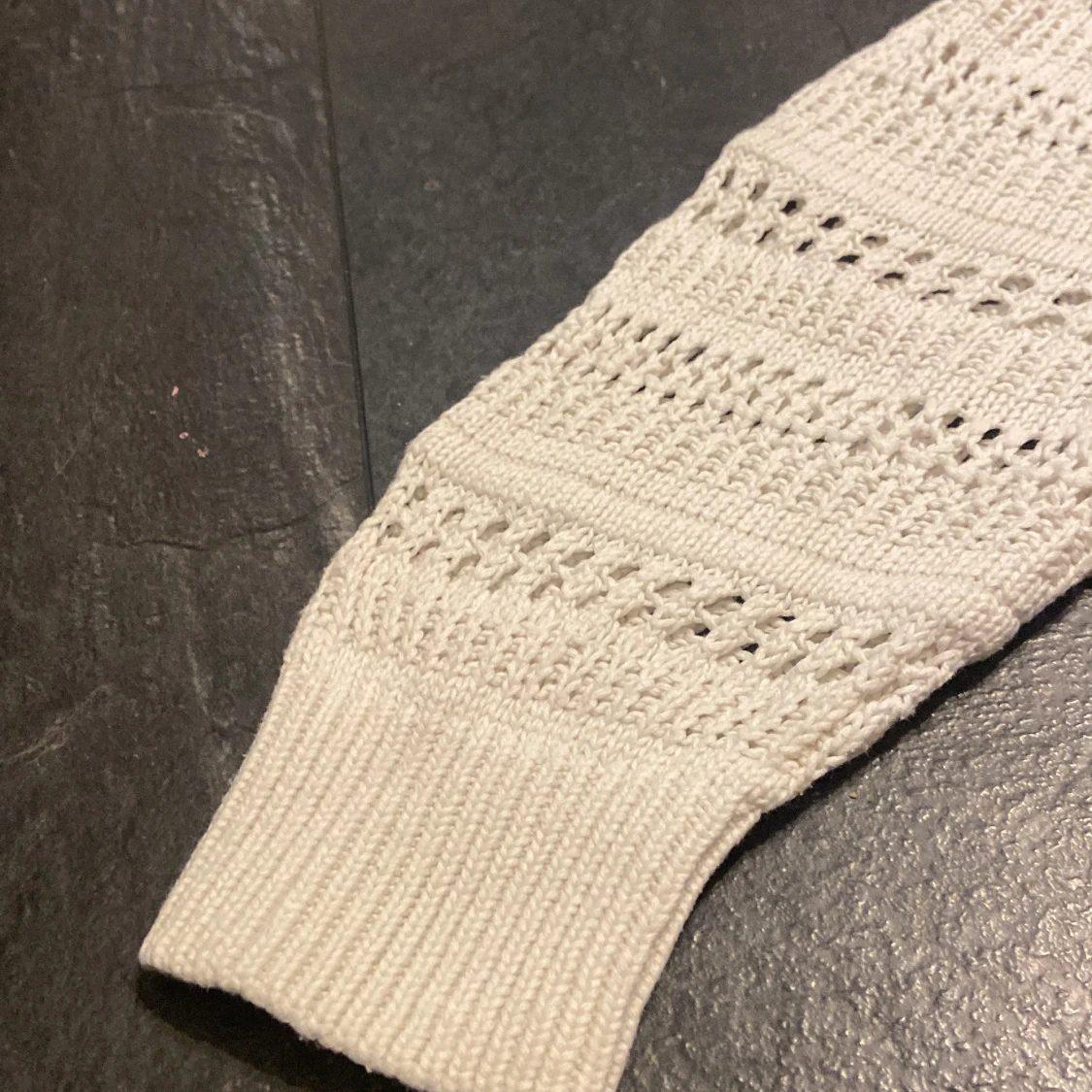 Vit stickad tröja från H&M - 2