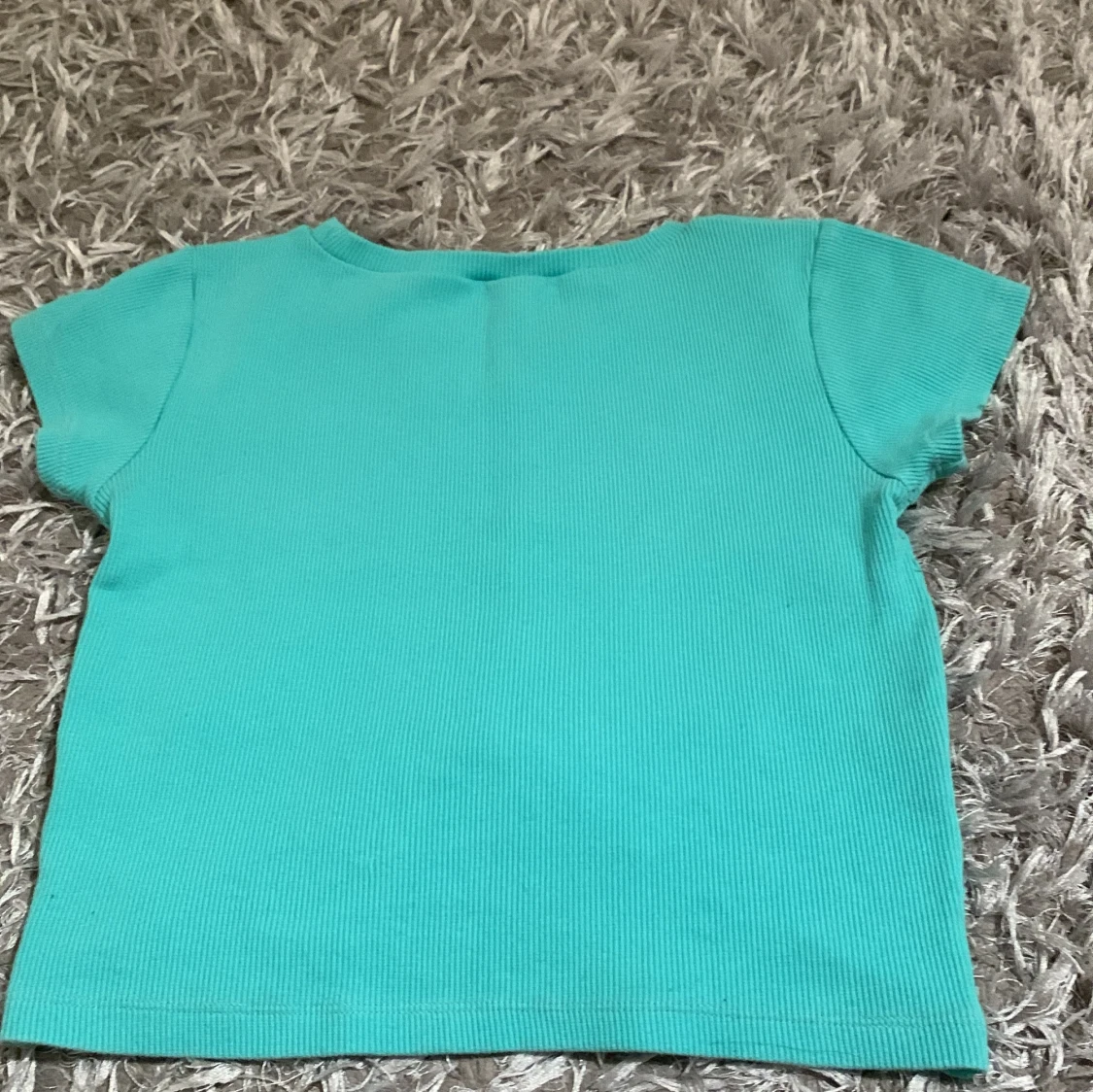 Turkos ribbad t-shirt - 1