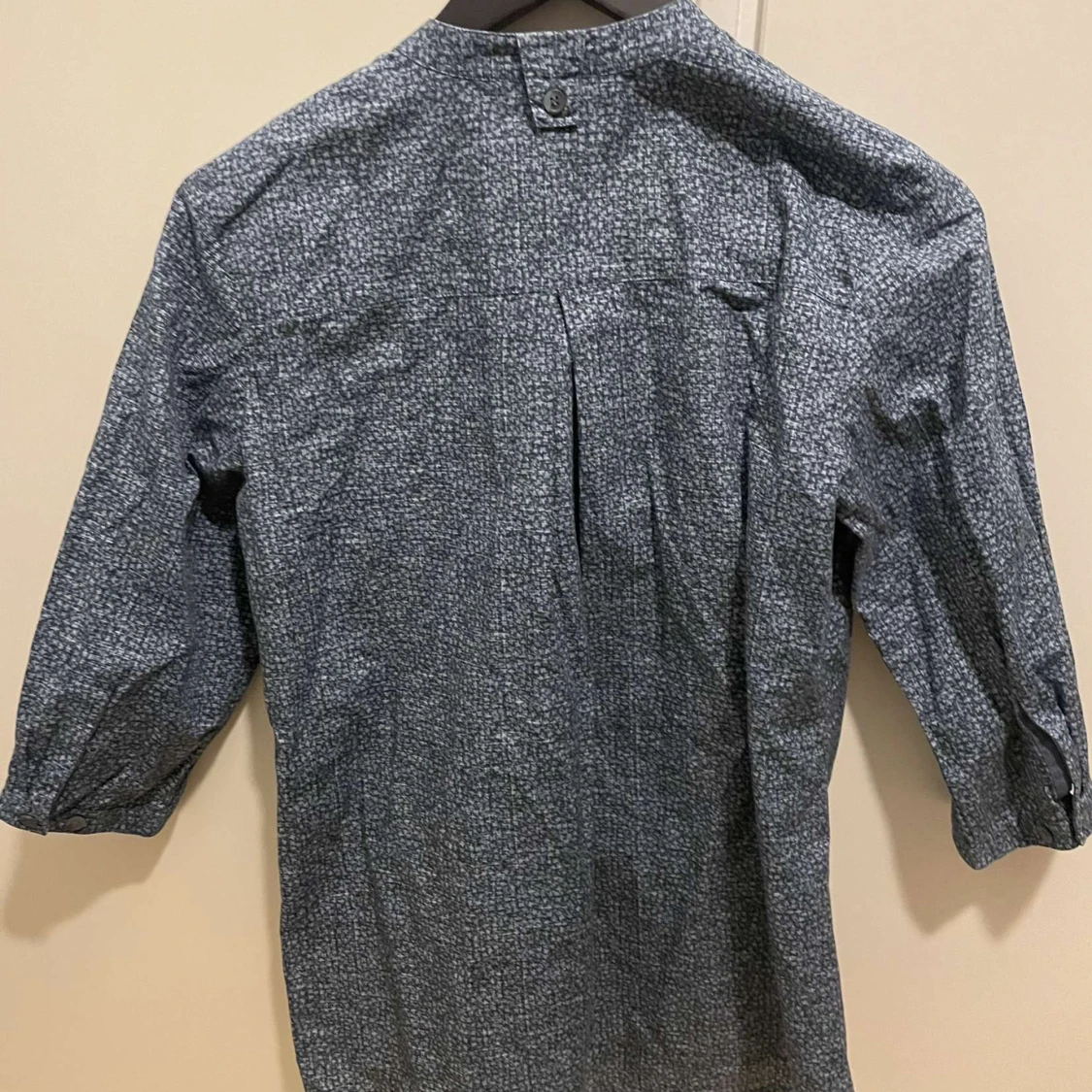 Mönstrad blå skjorta från Segers - 1