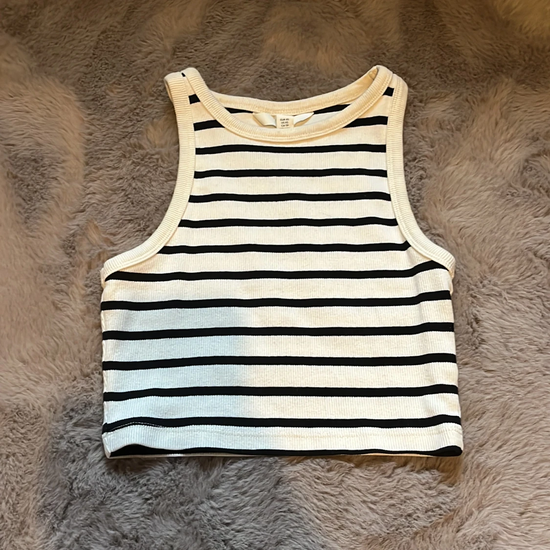 Svart vit randigt linne från hm