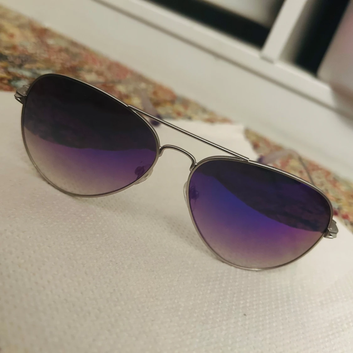 Silvriga aviator-solglasögon från Unofficial  - 4