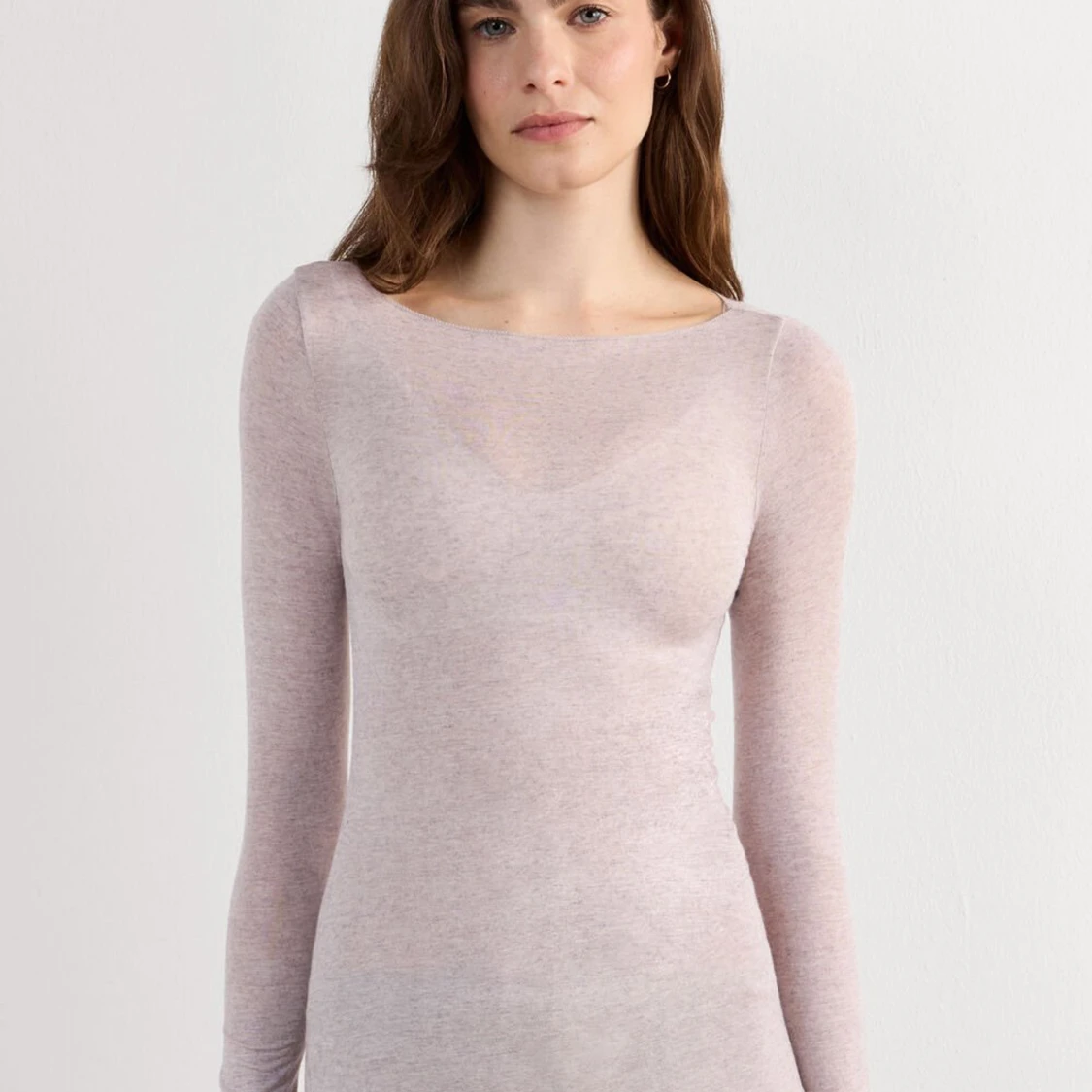 Ljusbeige långärmad topp från Intimissimi - 1