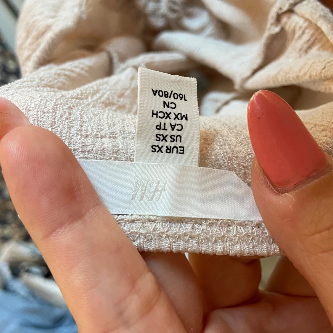 Beige långklänning med snörning H&M - 2