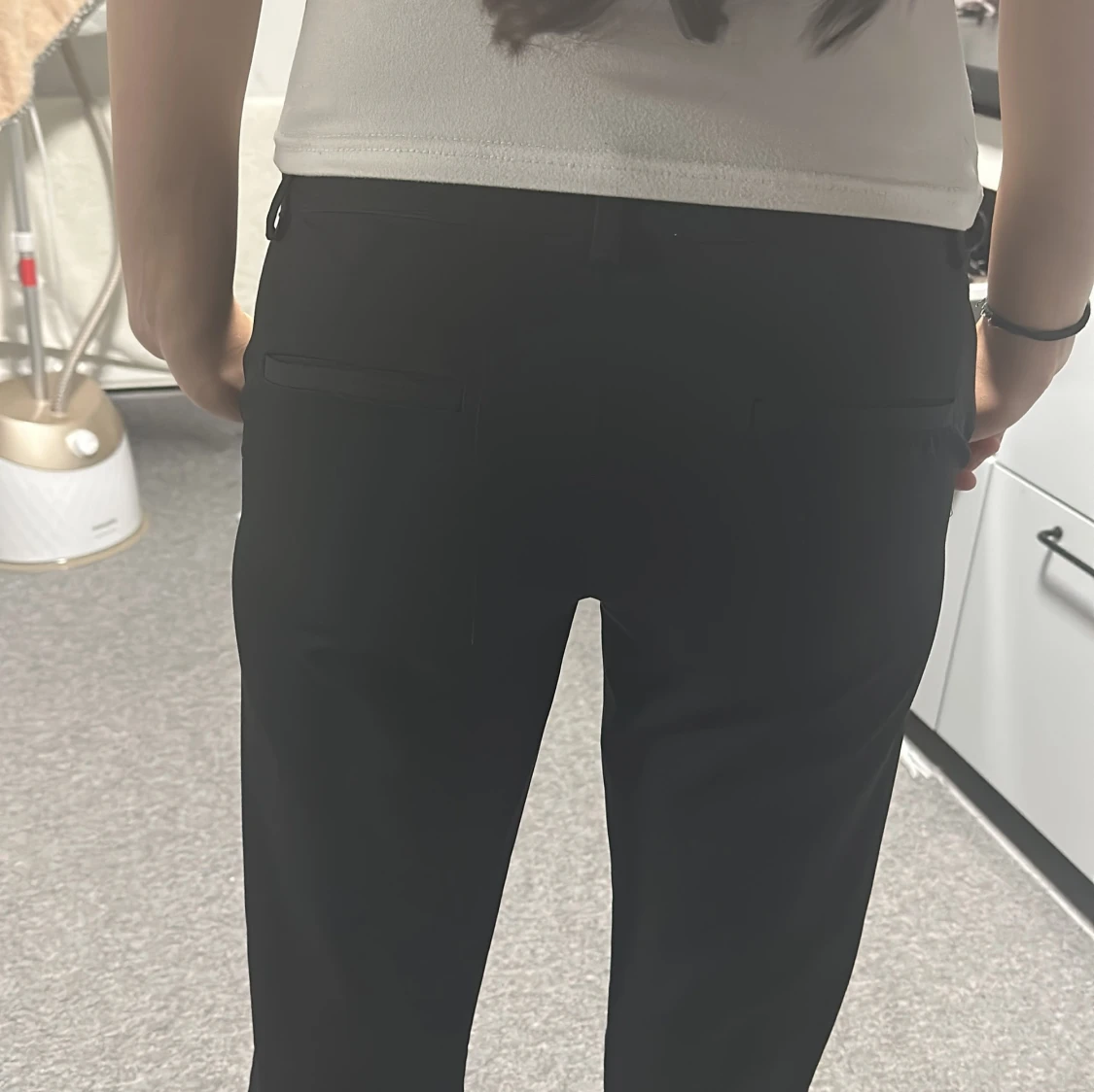 Svarta kostymbyxor med raka ben - 2