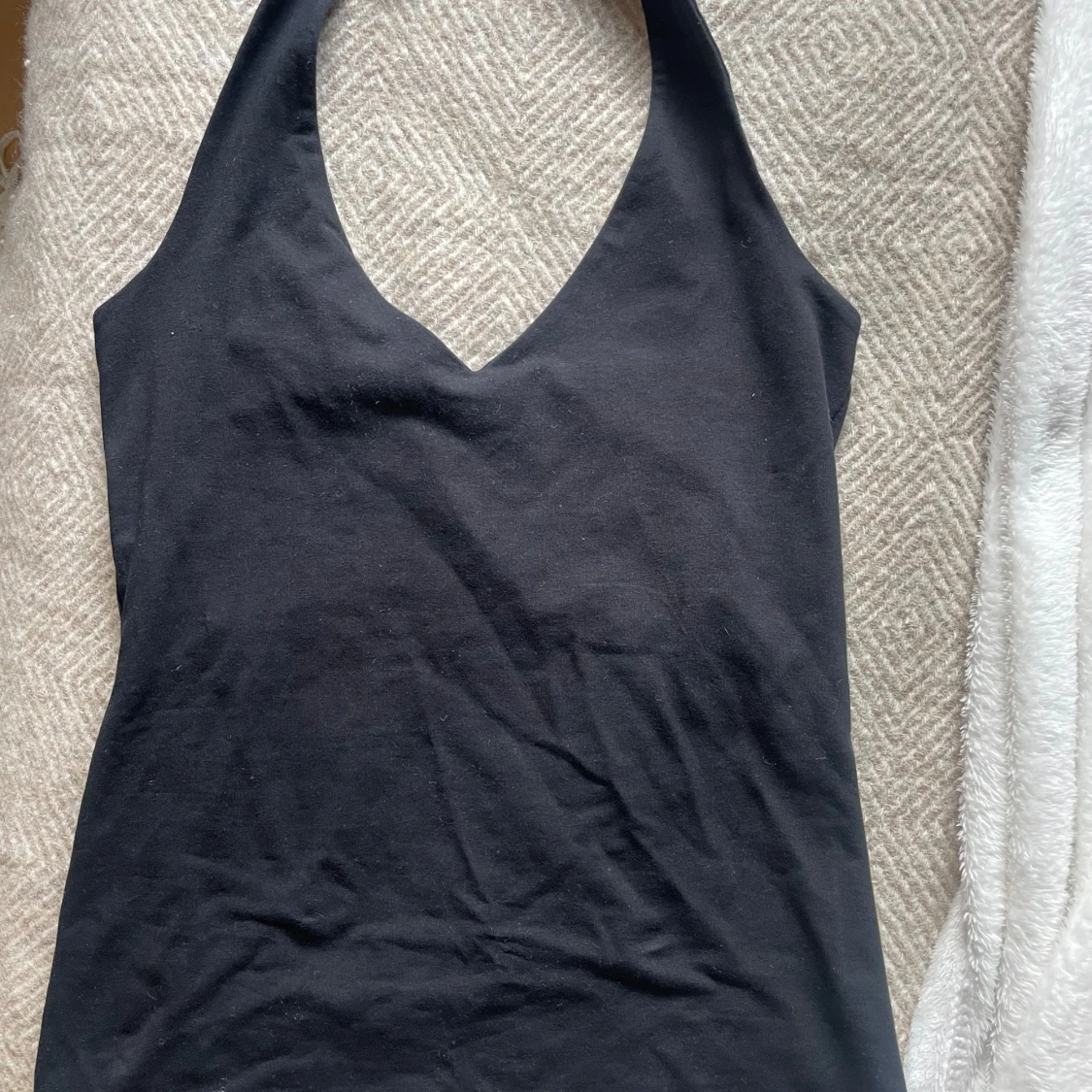 Svart halterneck topp Lindex 