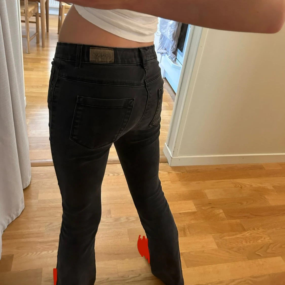 Svarta bootcut jeans från Only - 1