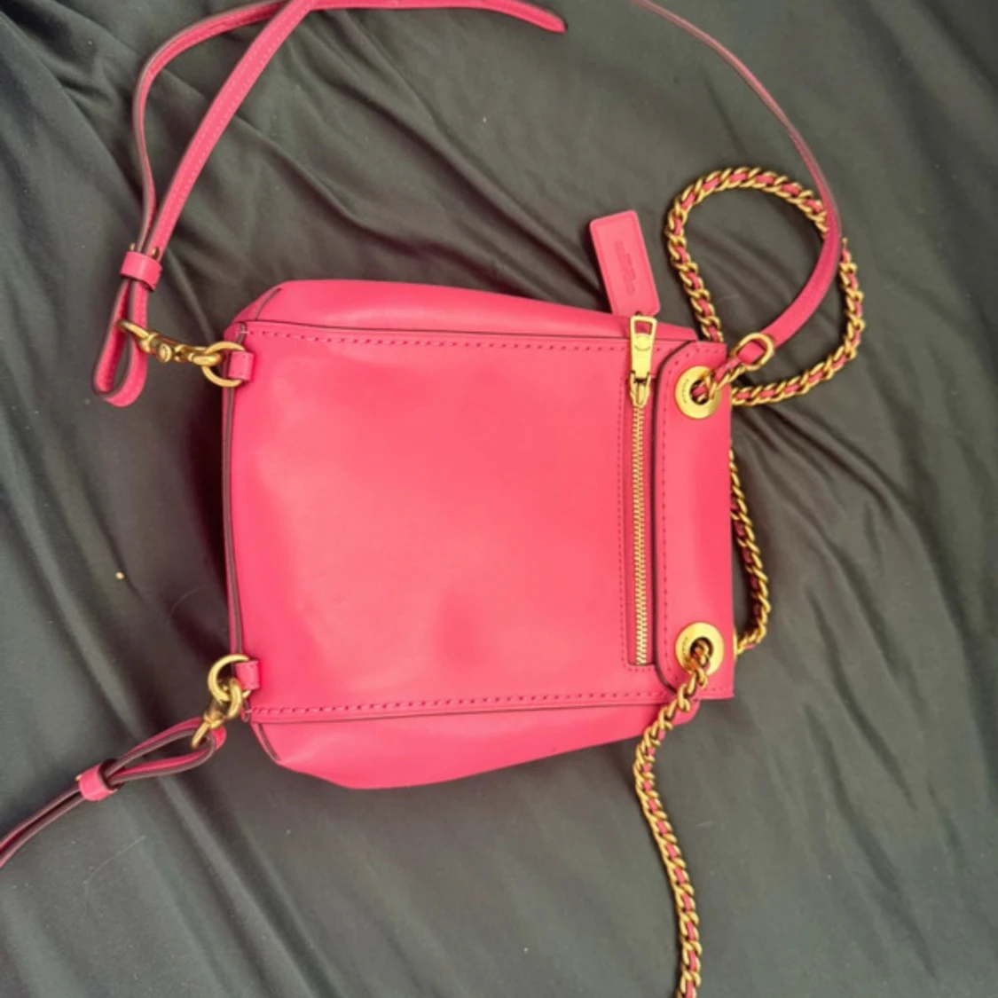 Rosa axelväska i skinn från Coach pink - 1