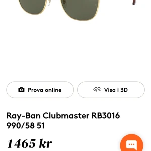 Ray-Ban Clubmaster RB3016 solglasögon - Snygga Ray-Ban Clubmaster RB3016 med klassisk brunsköldpaddsmönstrad ovandel, guldfärgade metalldetaljer och mörka linser. Ikonisk retrostil Perfekt accessoar för en cool look. Passar till vuxen. Material: metall och acetat. Uv-skydd: uv 400. Polarisierande glas. Rektangulära. Kostar originellt 1465 kr. 