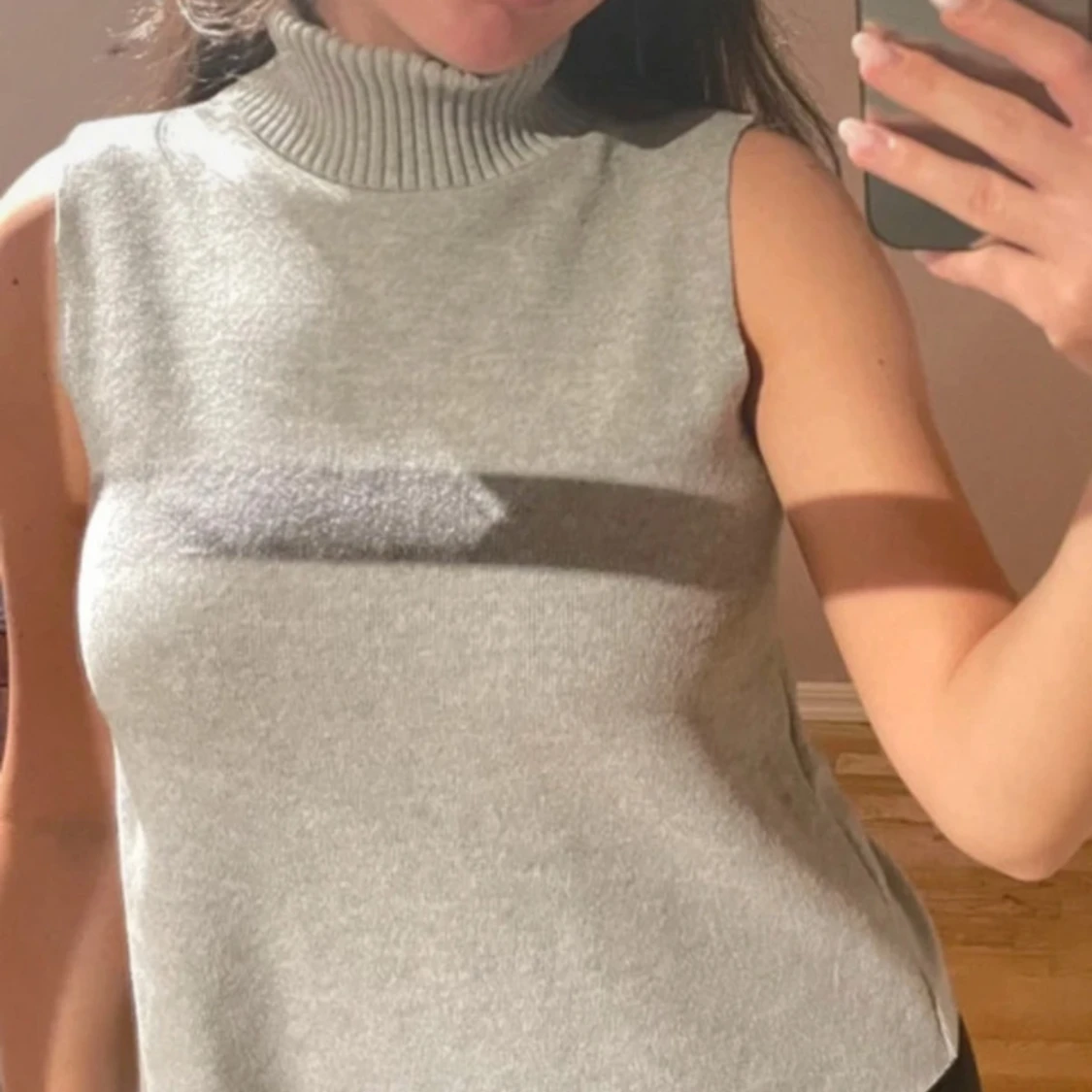 Halterneck stickad tröja  - 1