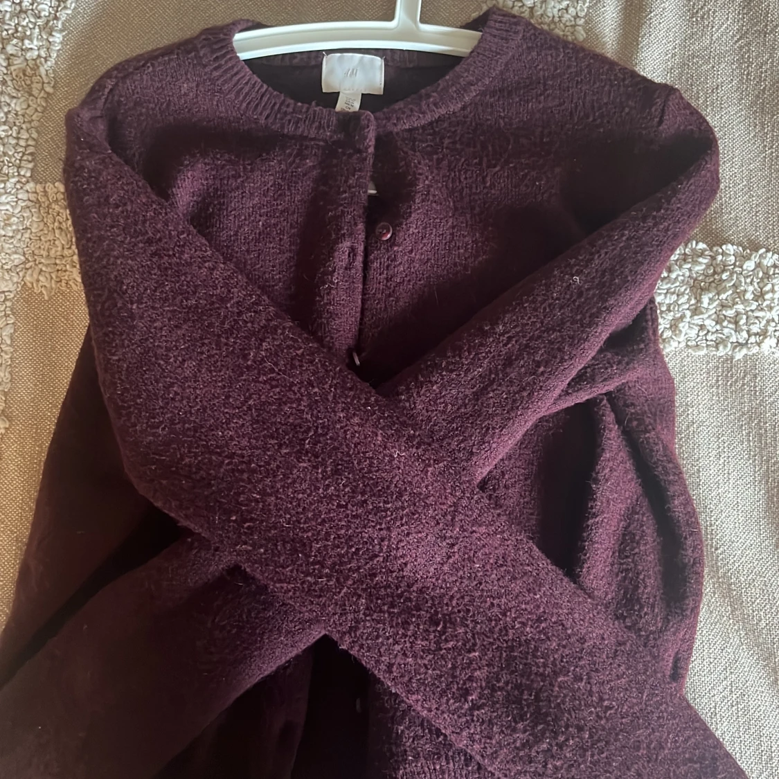 Vinröd kofta från H&M - 1