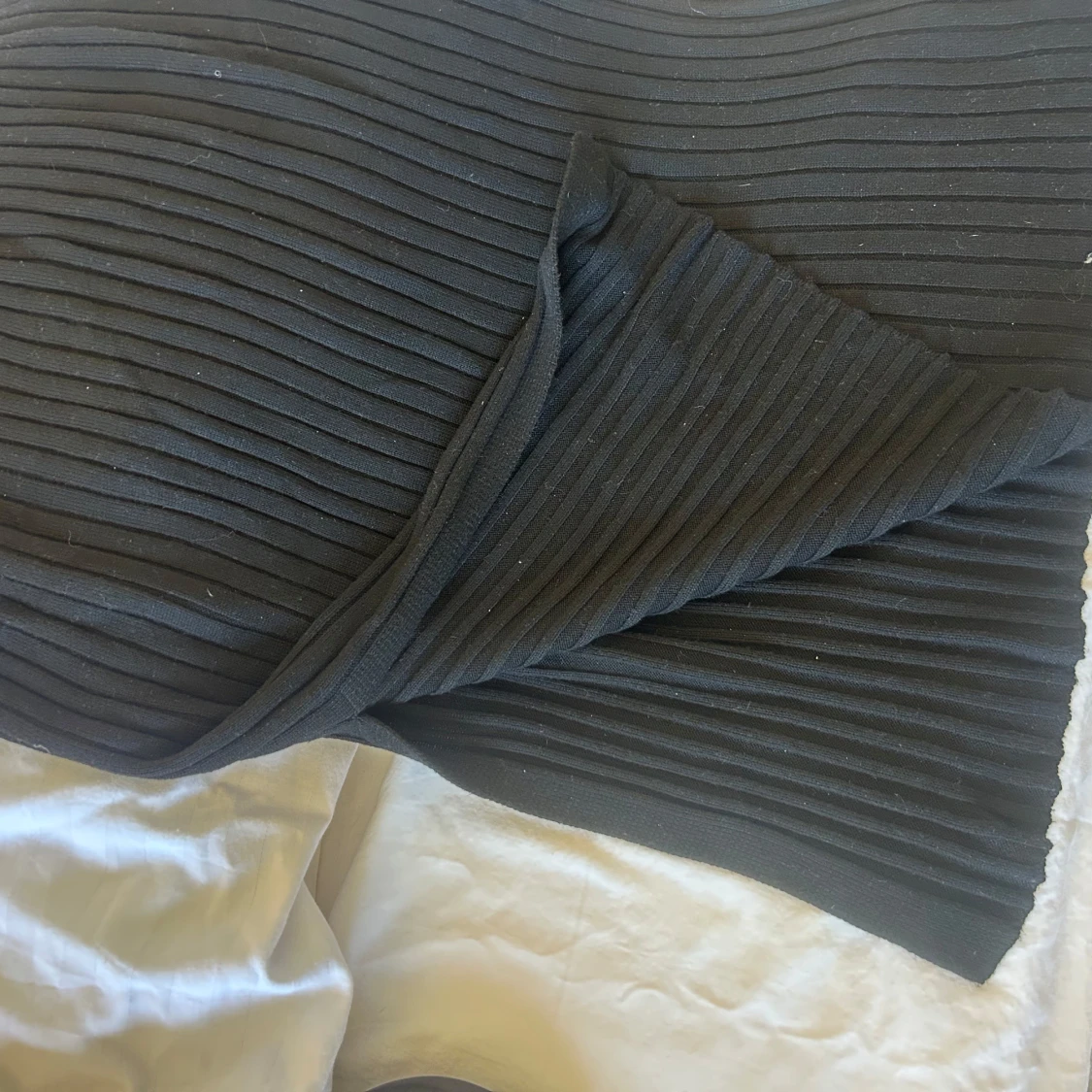 Svart ribbad kjol MQ - 2