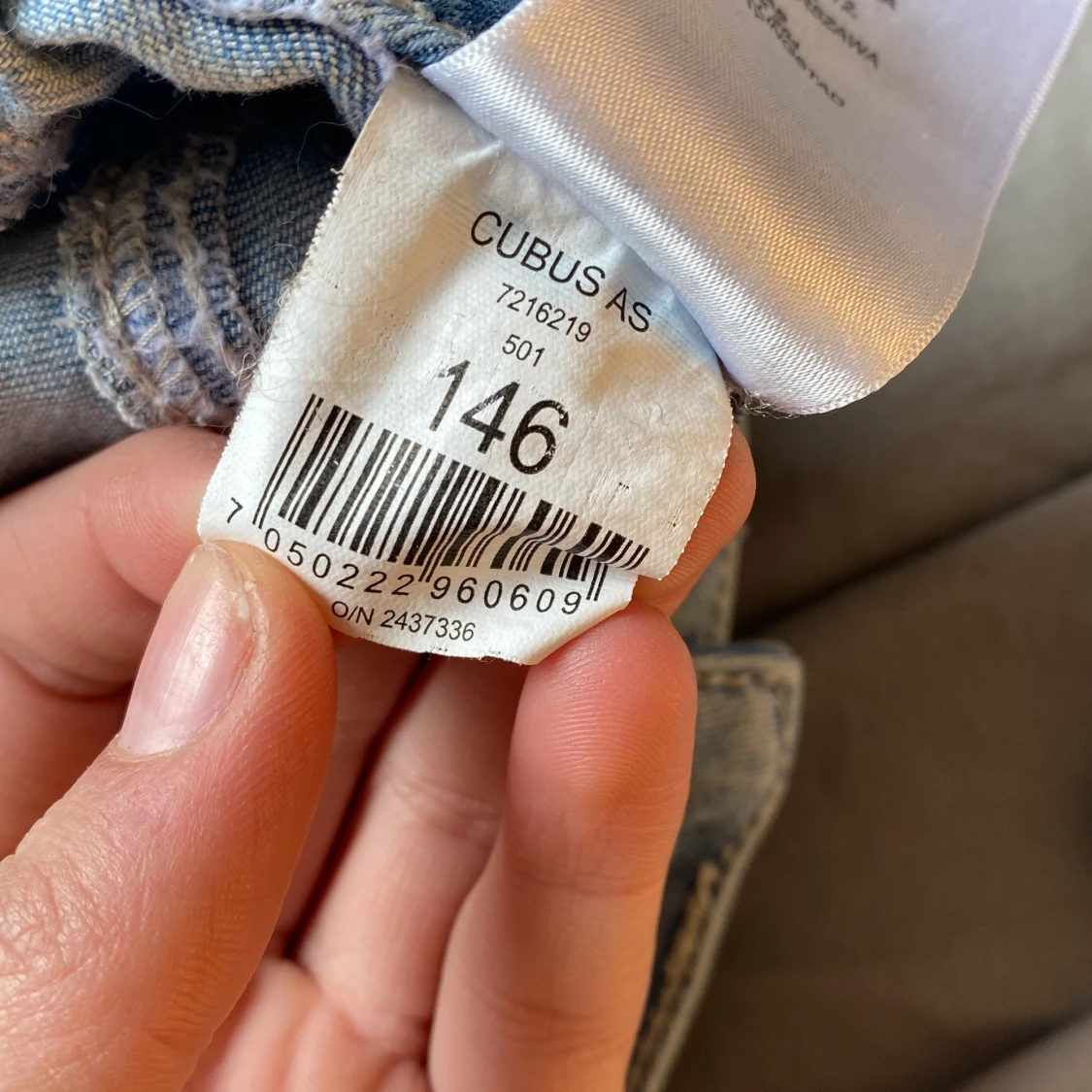 Ljusblå jeansshorts - 4