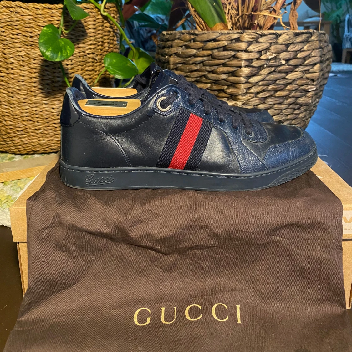 Gucci Screener Navy Sneakers - 3