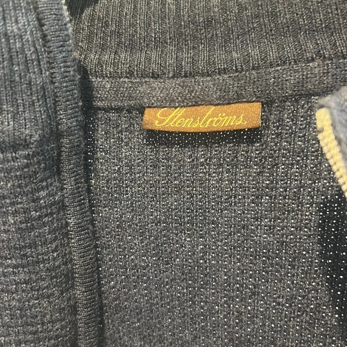 Mörkblå  fullzip från Stenströms - 1