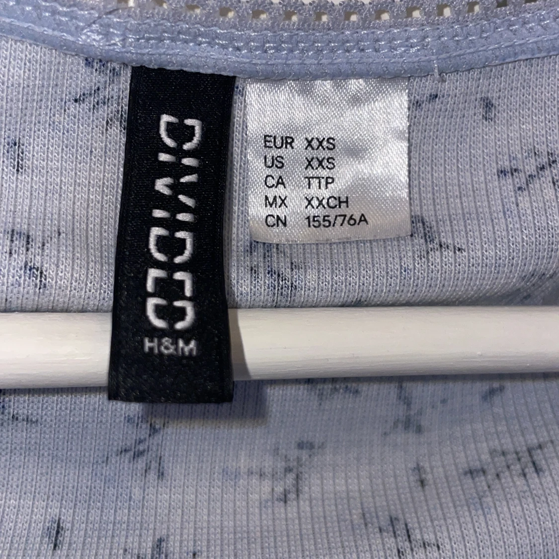 Ljusblå blommig kortklänning H&M Divided - 2