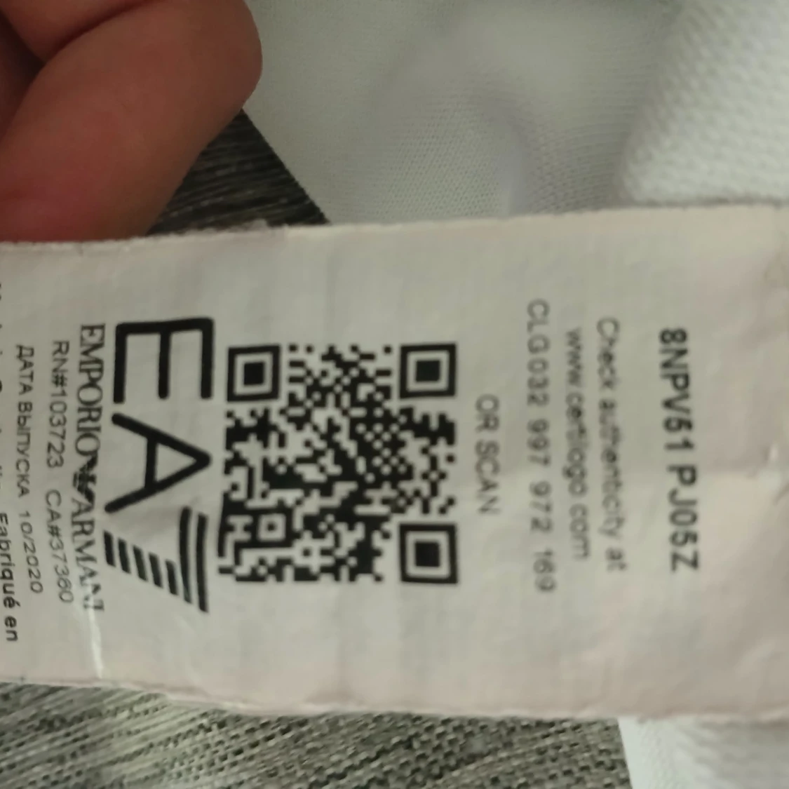 Vit zipjacka från EA7 Emporio Armani - 3