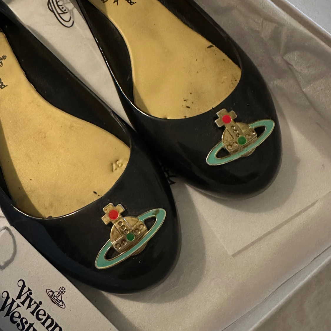 Svarta ballerinaskor Vivienne Westwood - 2