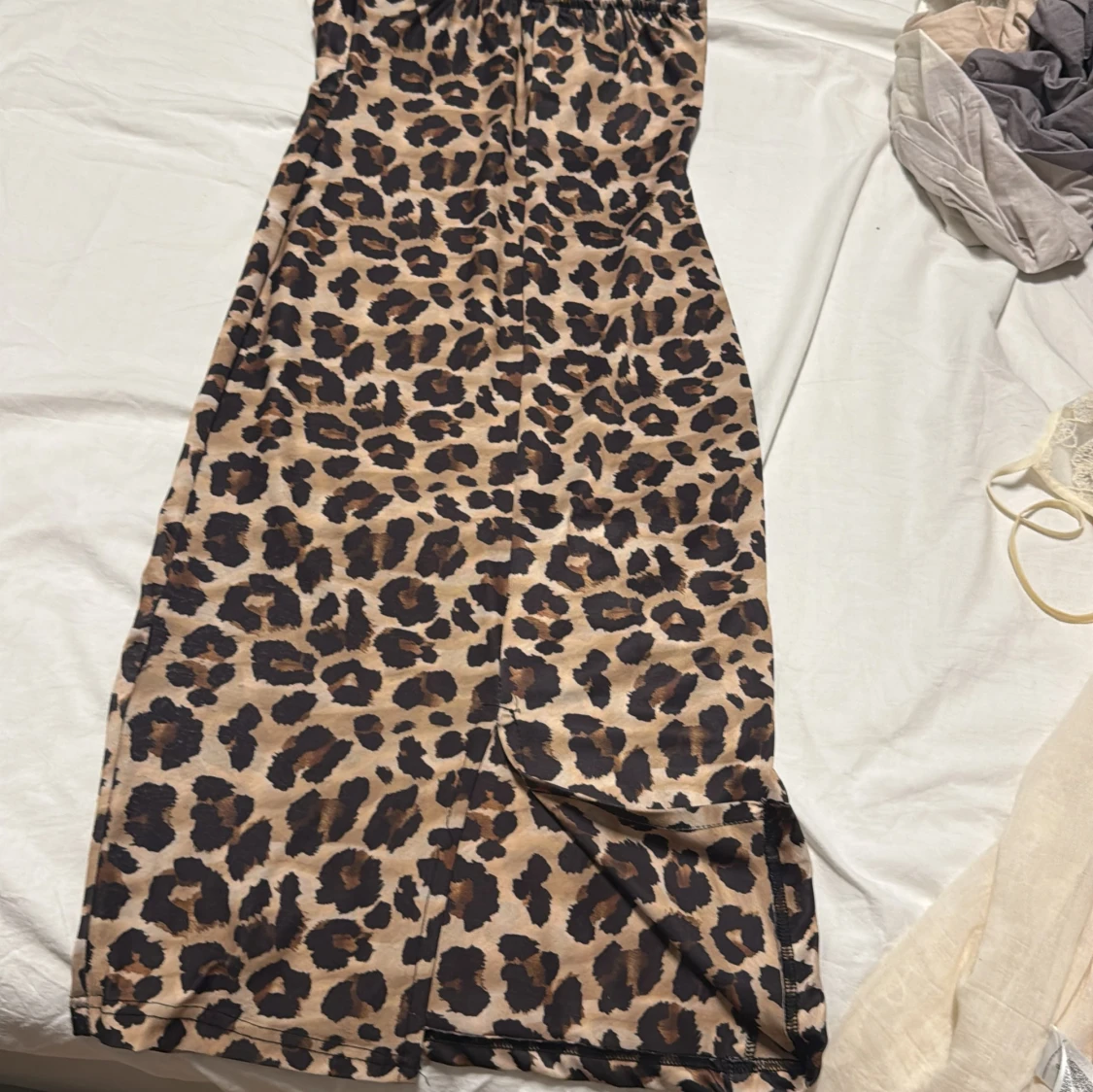 Leopardmönstrad långklänning Big Fashion - 2