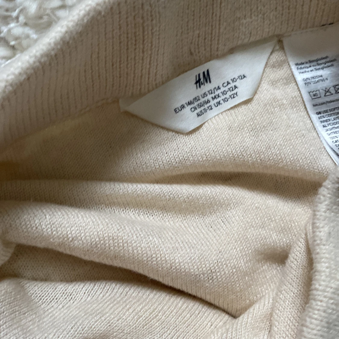 Beige stickad långkjol från H&M - 3