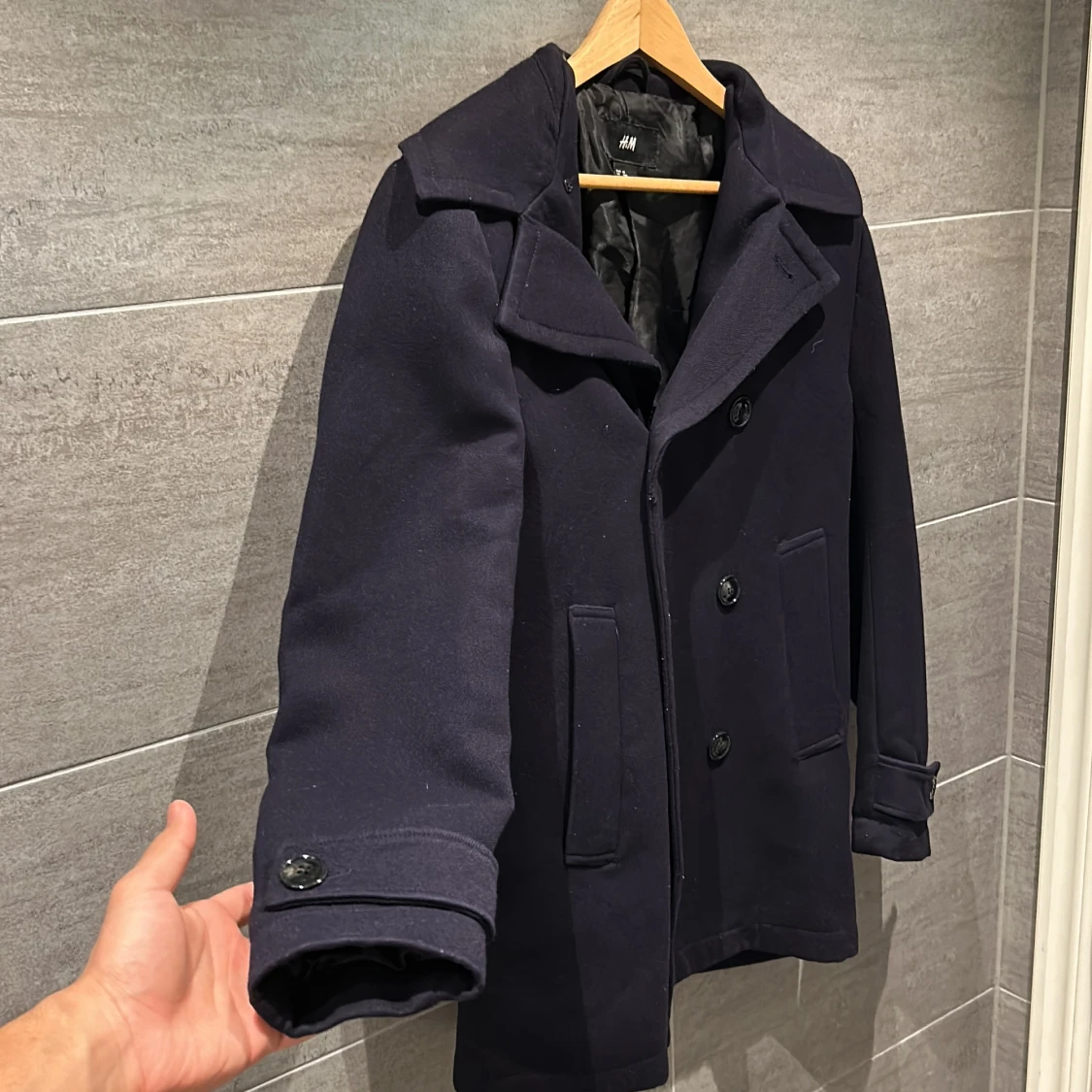 Mörkblå skepparkavaj från H&M - 1