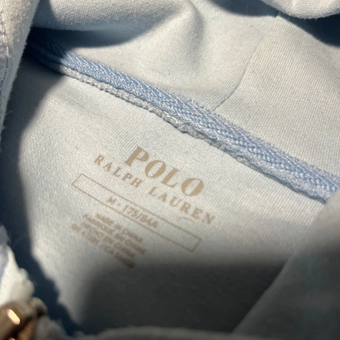 Ljusblå zip hoodie från Ralph Lauren - 2