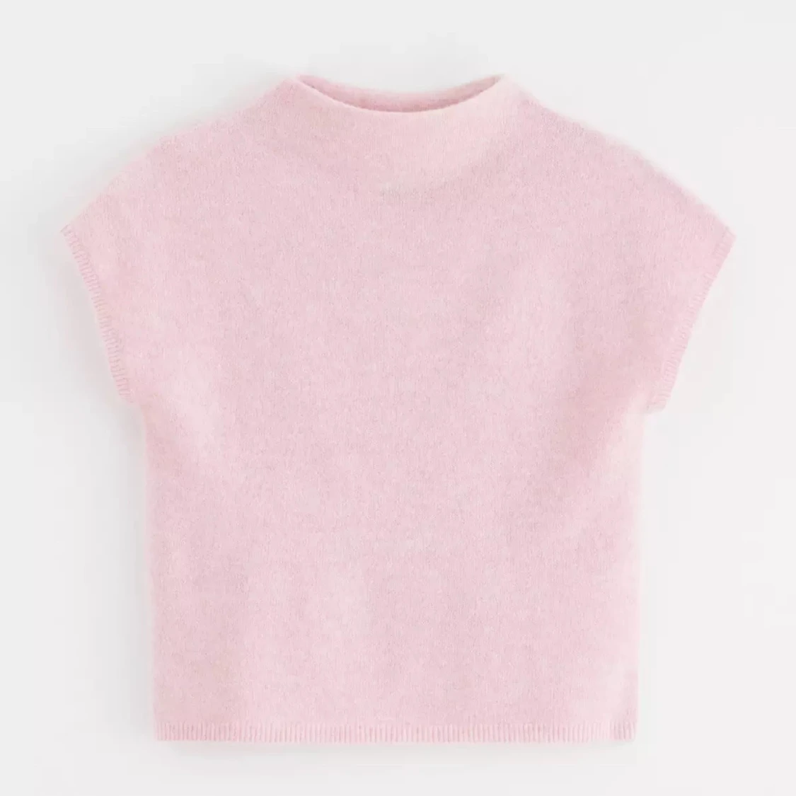 Rosa stickad topp - 1