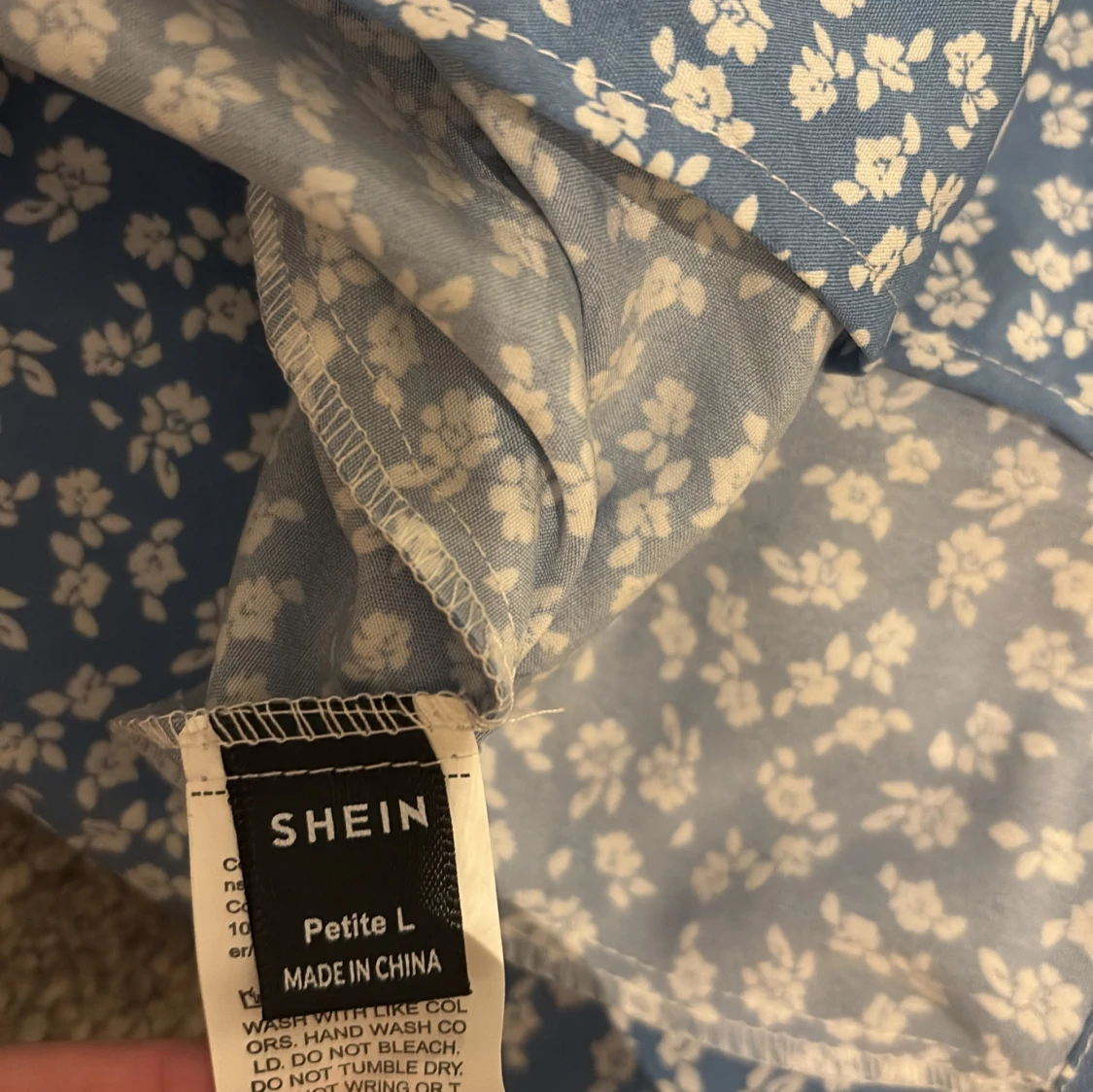 Blå blommig långkjol - 2