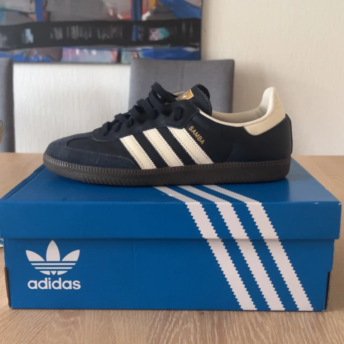 Adidas Samba OG marinblå sneakers - 1