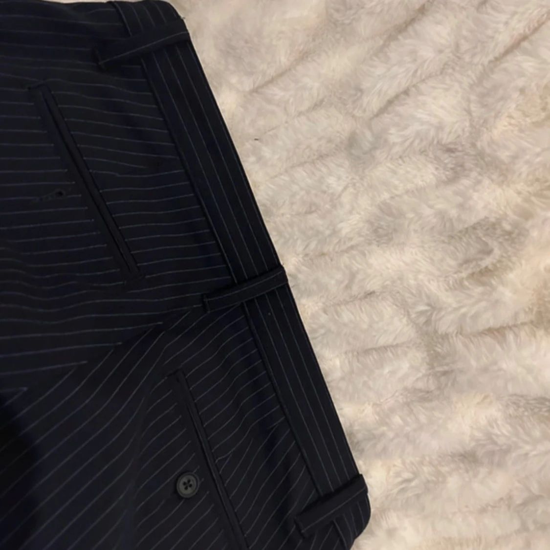 Mörkblå randiga kostymbyxor Only & Sons - 3