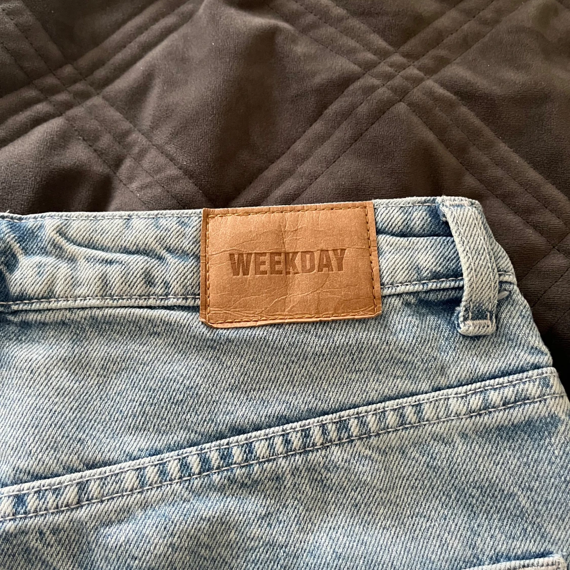 Weekday Rowe ljusblå straight jeans - 4
