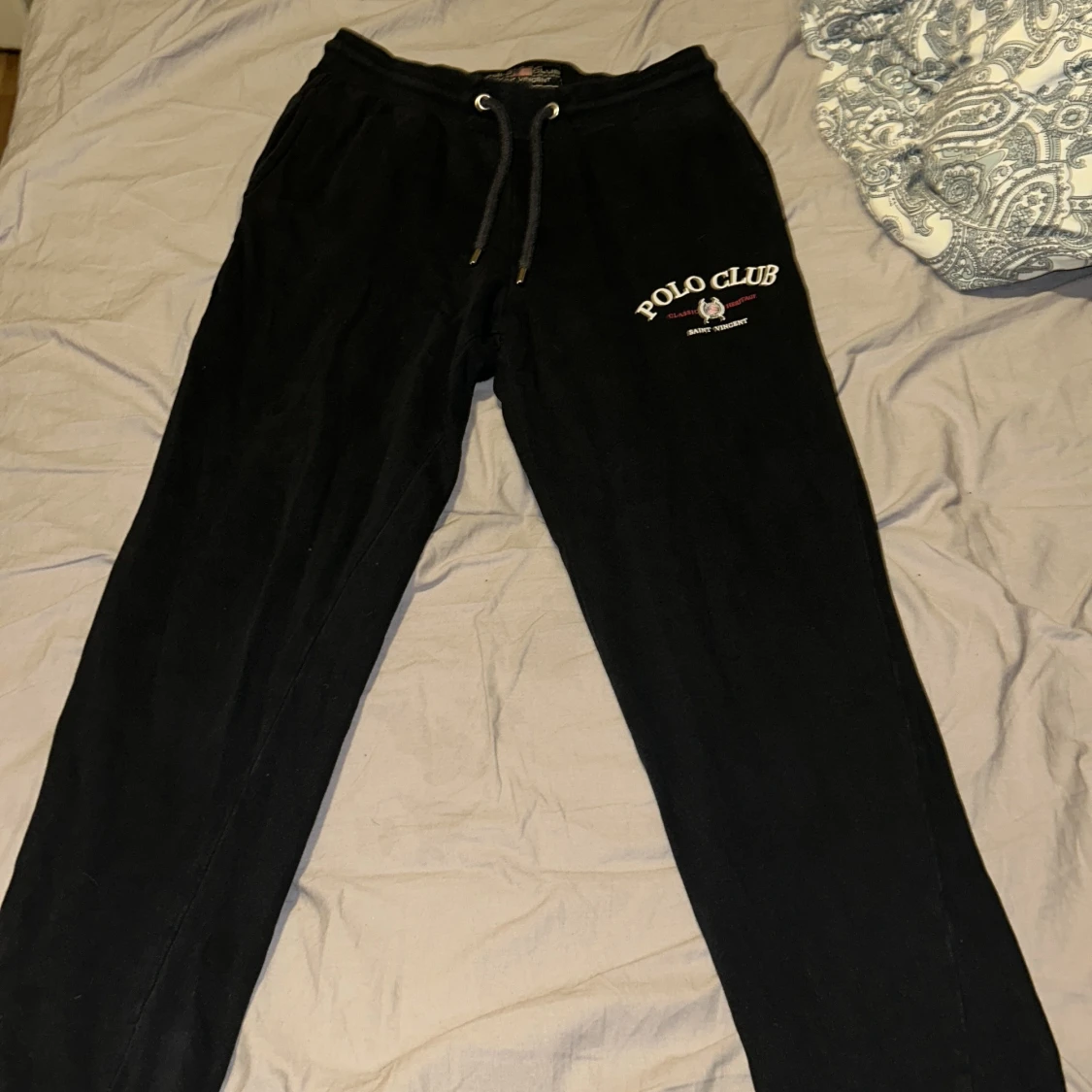 Svarta mjukisbyxor Polo Club M - 1