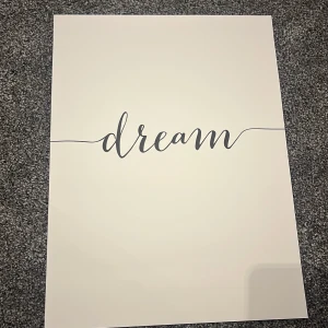 Posters  - Jag säljer två posters för 50kr st.Man får ingen ram med utan man får bara självaste bilden,måtten på båda är 30*40 och är köpta från Desenio.Orginal priset på dream postern va 179 och på sminkborsten va orginal priset 119💕💕😜😜
