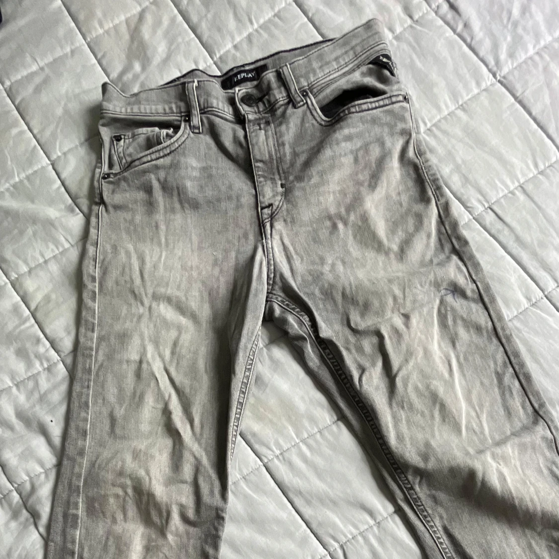 Grå Replay jeans straight fit - 4