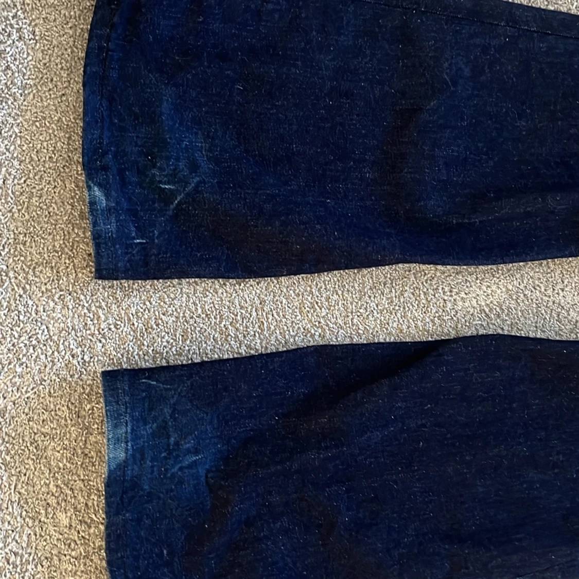 Mörkblå low waist bootcut jeans Zara - 4