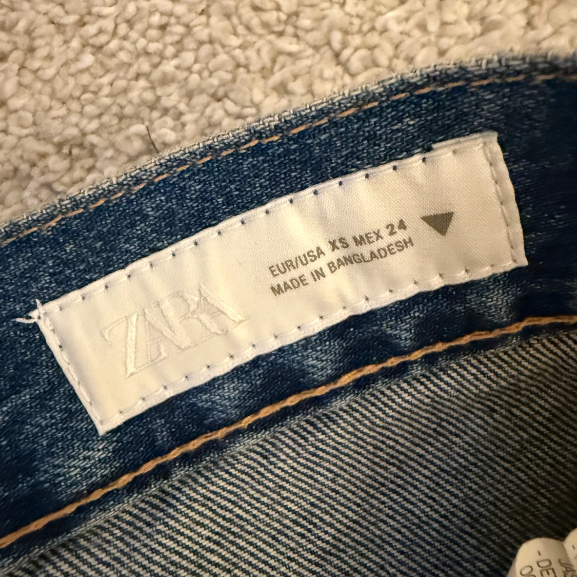 Blå jeanskjol från ZARA XS - 2