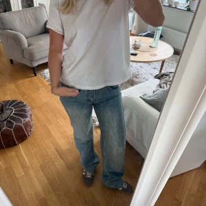 Blå jeans  - Blå snygga raka jeans