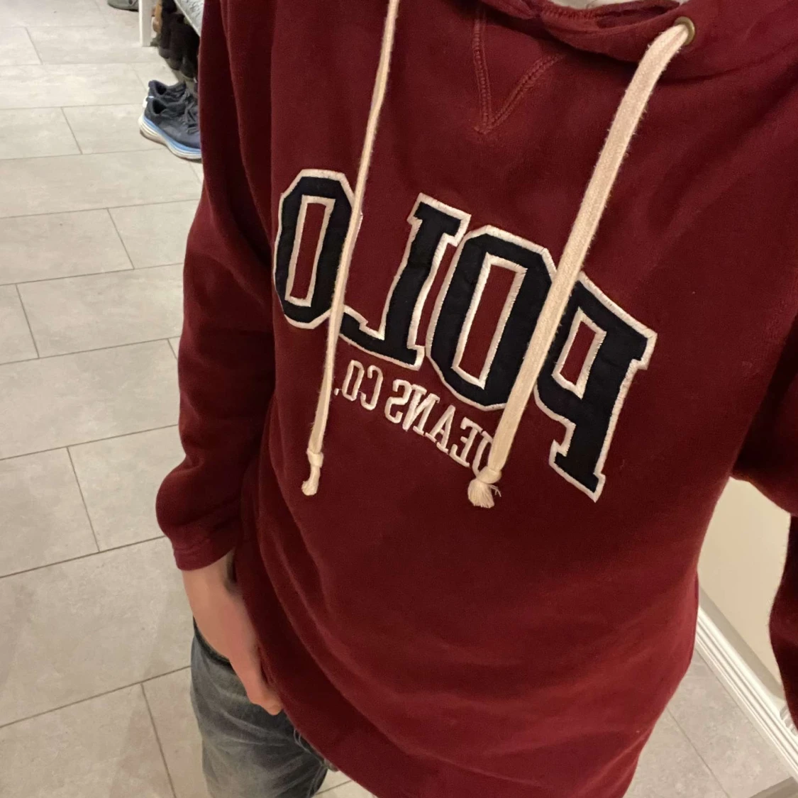Vinröd Polo Ralph Lauren Hoodie - 1