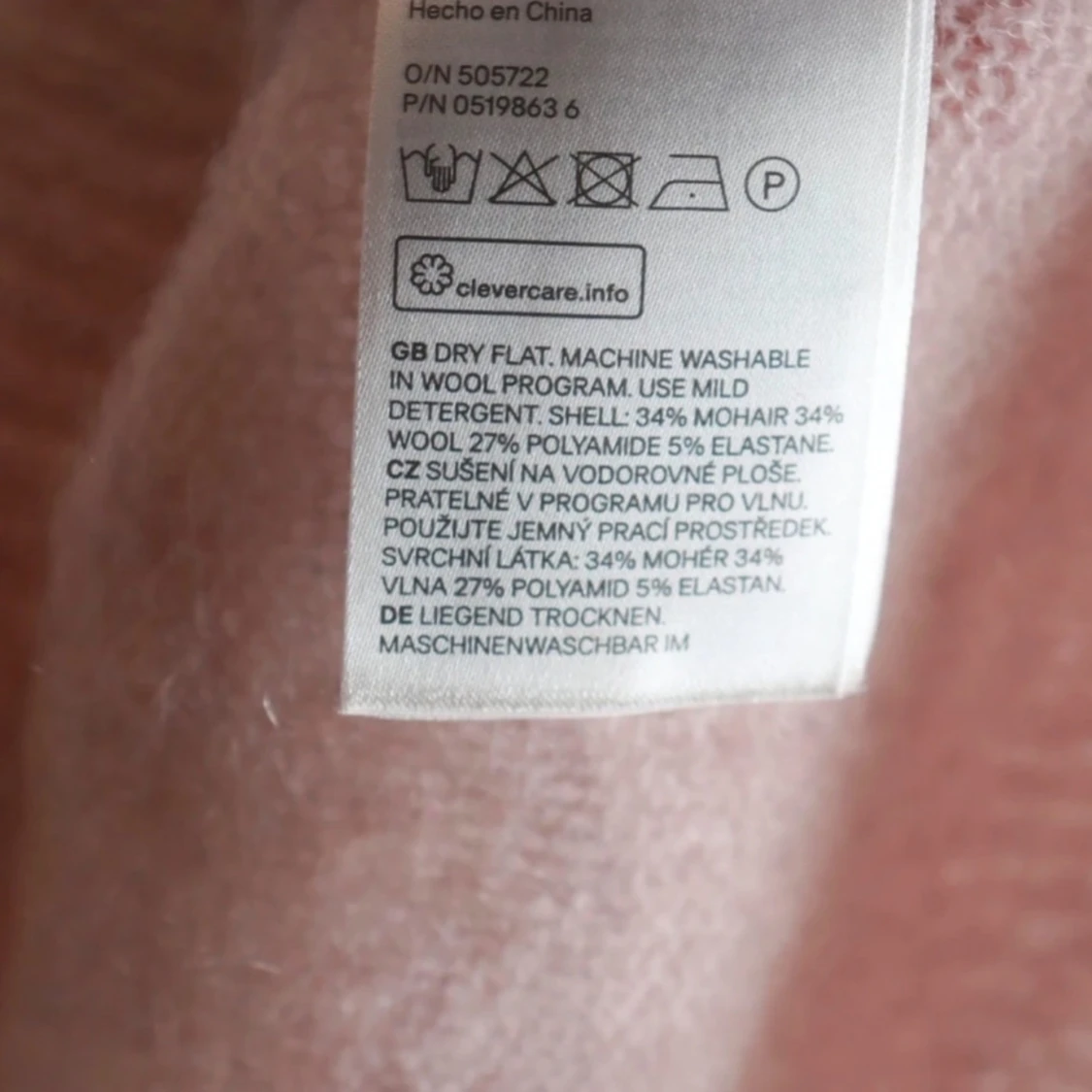 Ljusrosa mohairtröja - 4