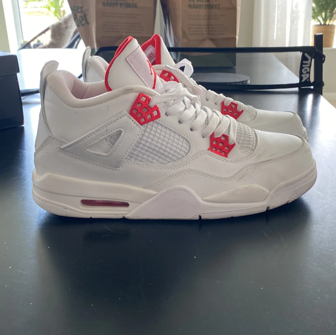 Nike Air Jordan 4 Retro White/Red - 2