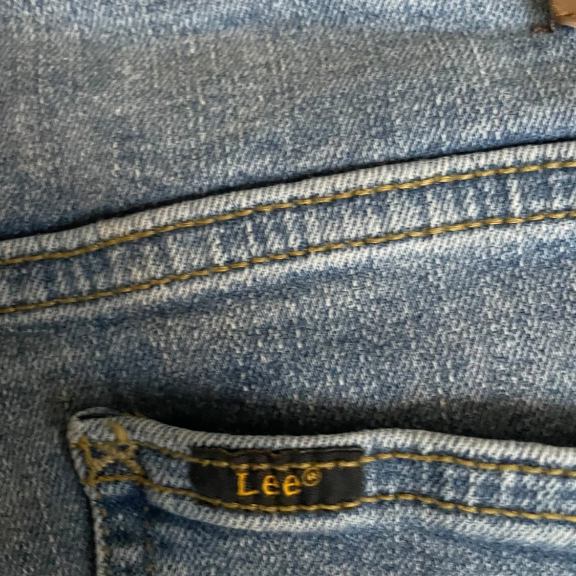 Blå raka jeans från Lee - 3