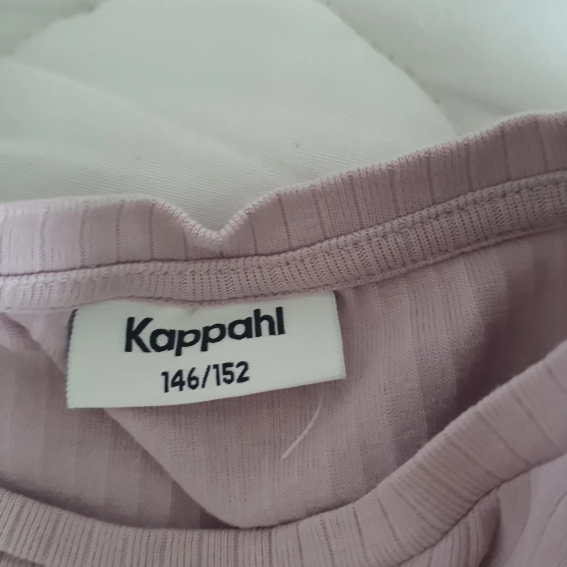 Ljuslila ribbad långärmad topp från Kappahl - 2