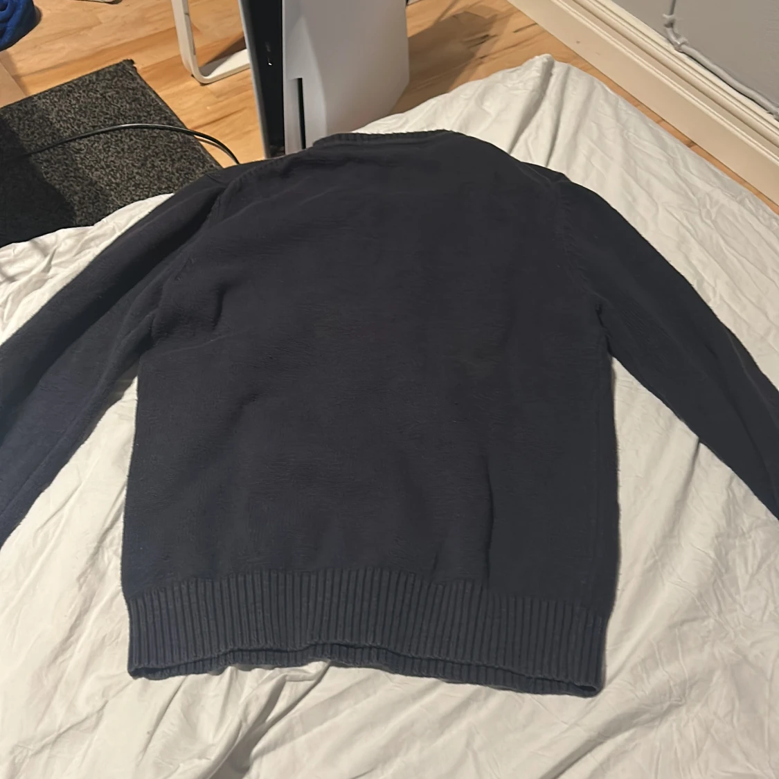 Mörkblå stickad tröja från Morris - 1