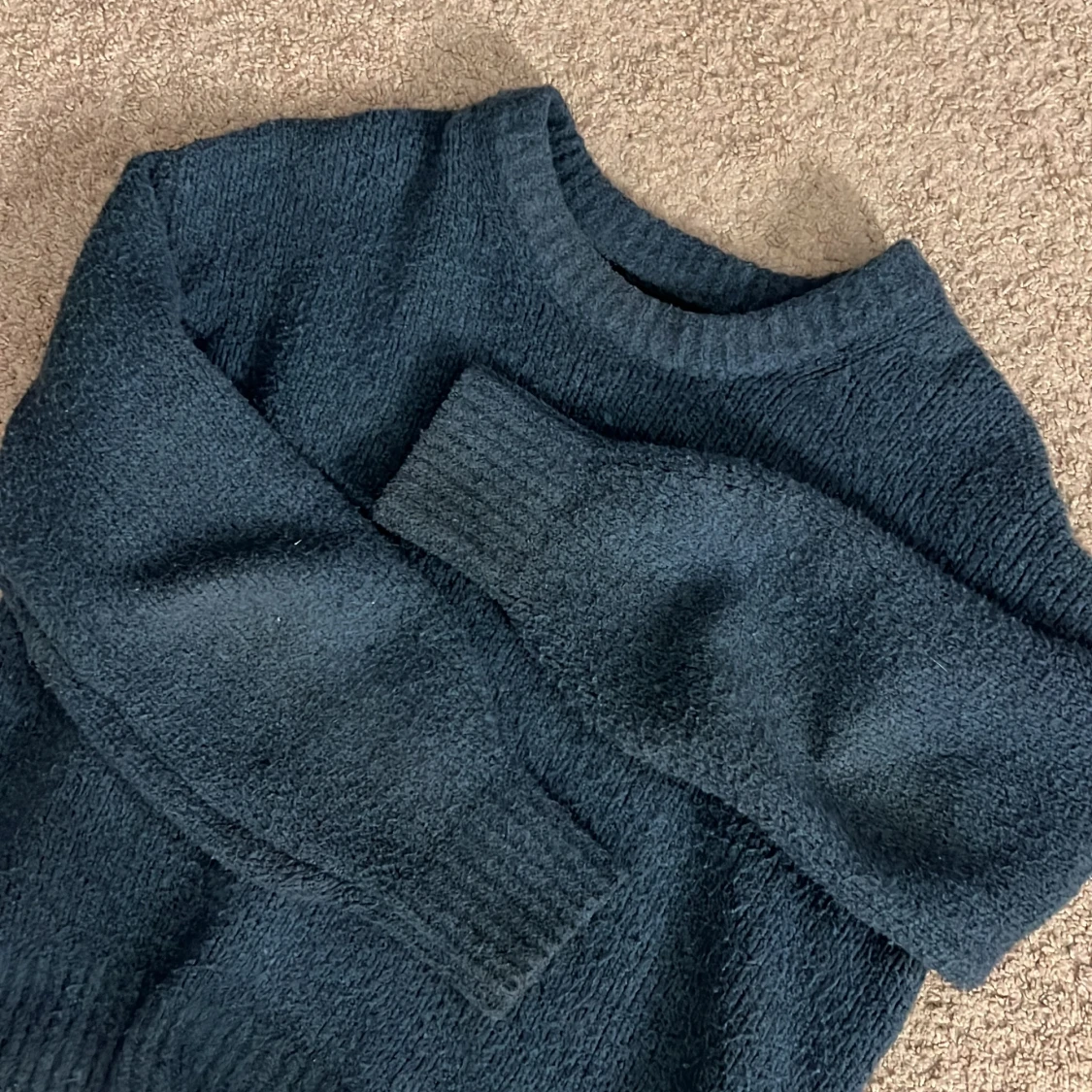 Blå stickad tröja från BikBok - 2