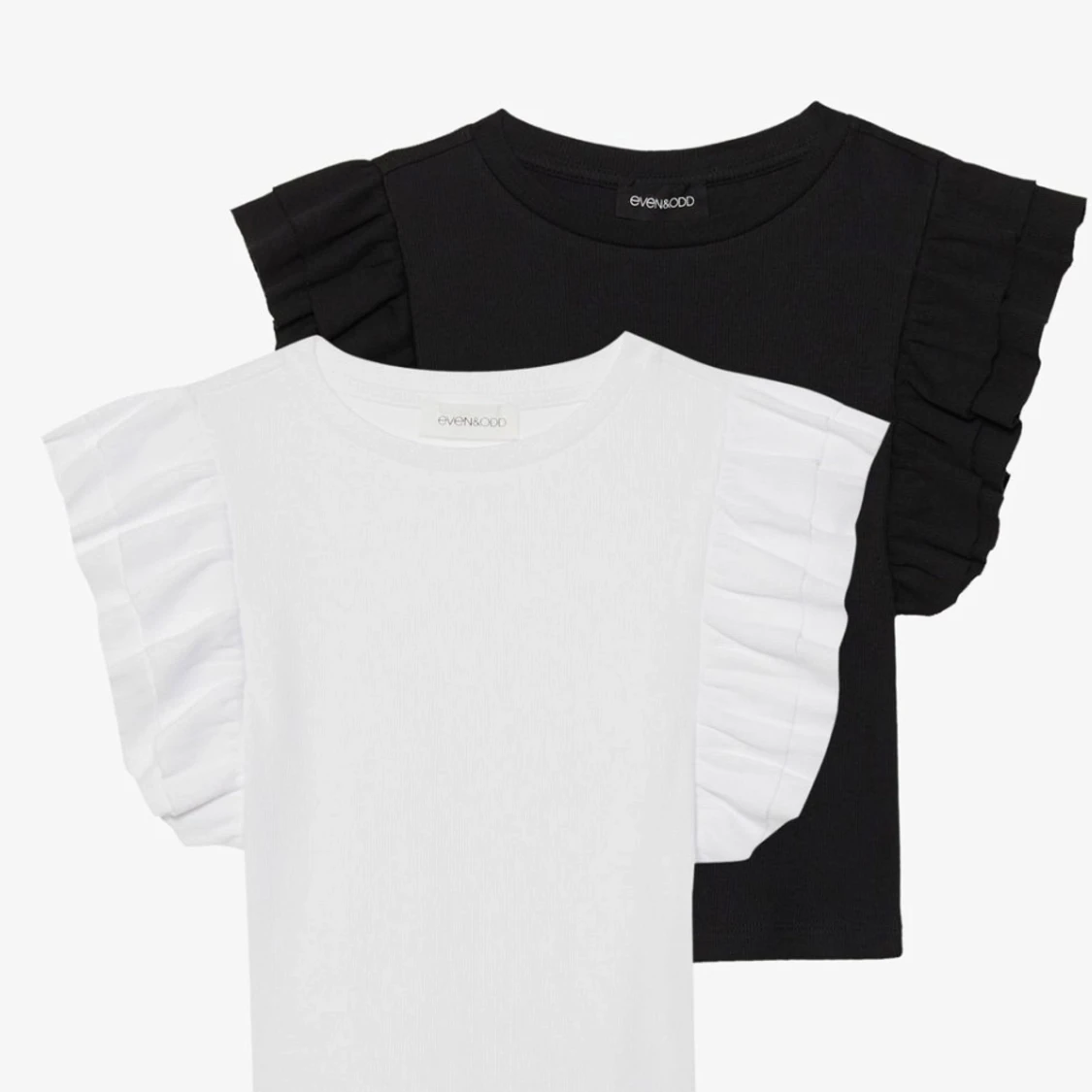 2-pack croppade volangtopp från Zara