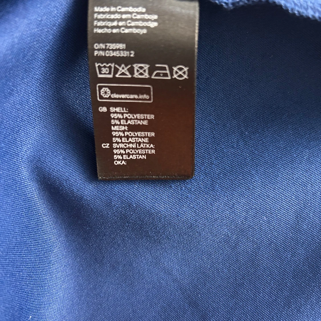 Mörkblå kortklänning med meshdetaljer - 4