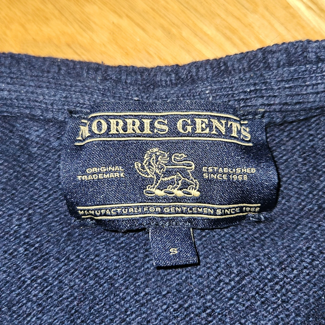 Mörkblå stickad tröja Morris Gents  - 1