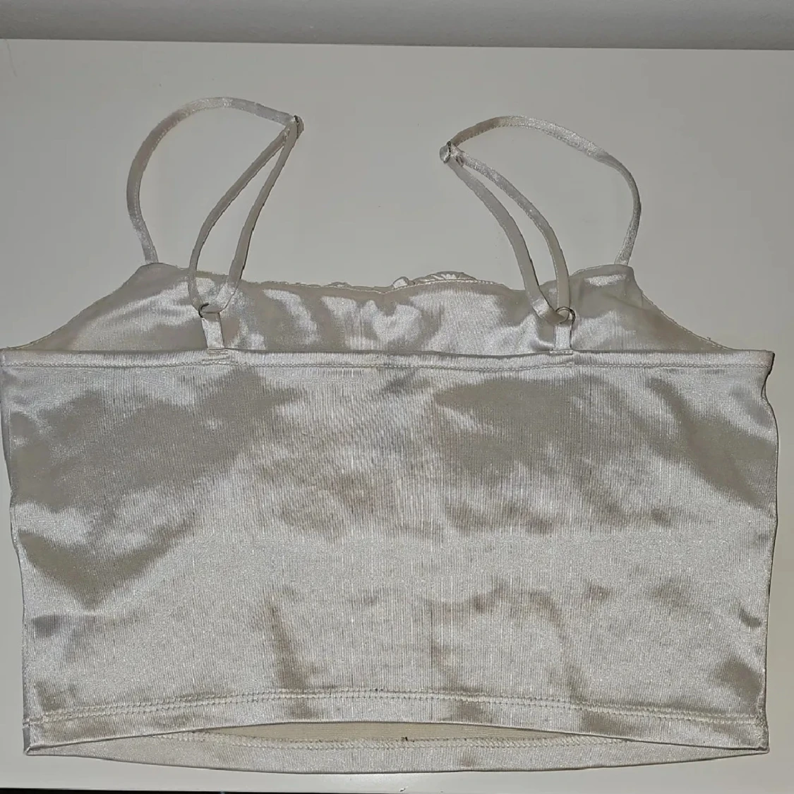 Champagnefärgad linnetopp från H&M - 1