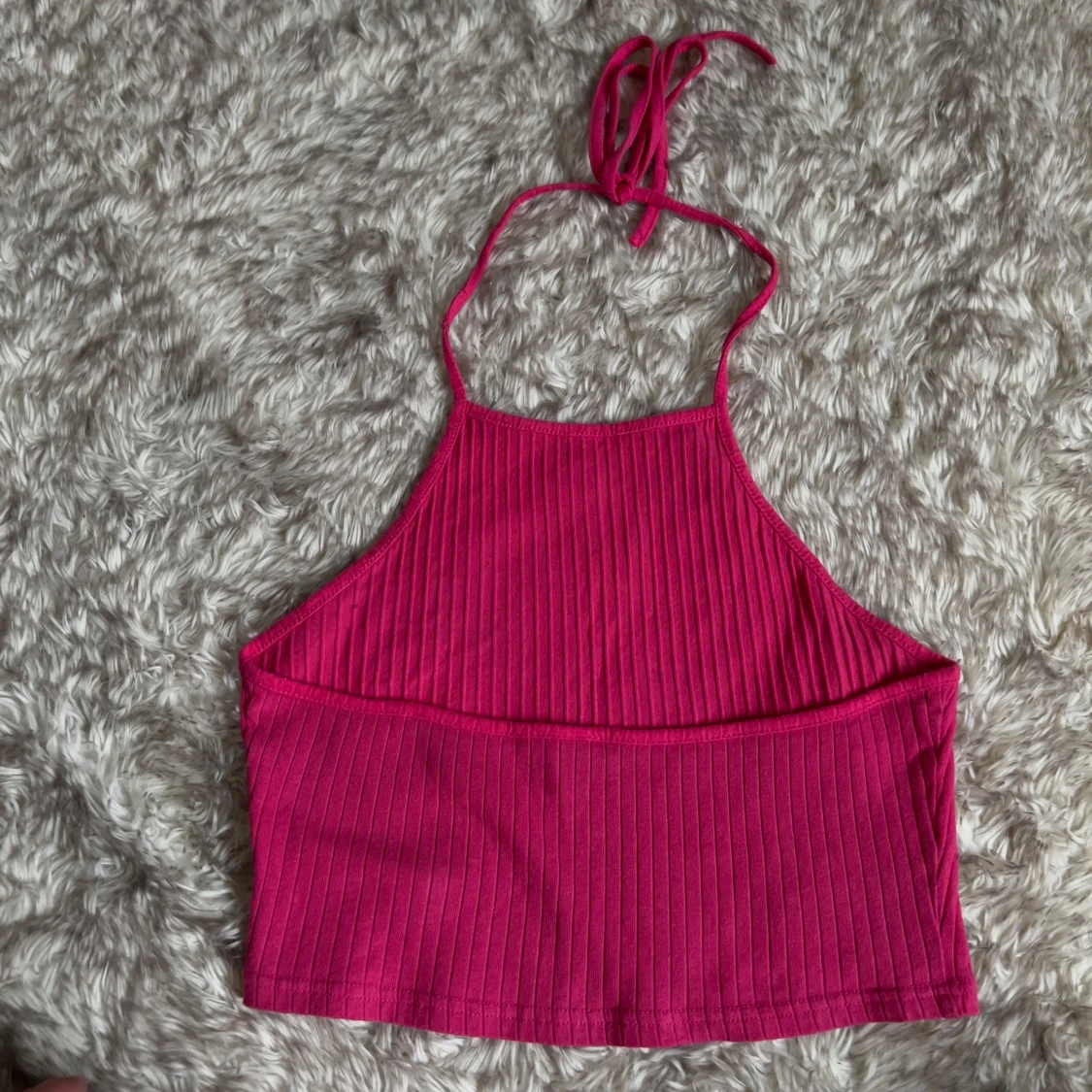 Ribbad rosa linnetopp  - 1