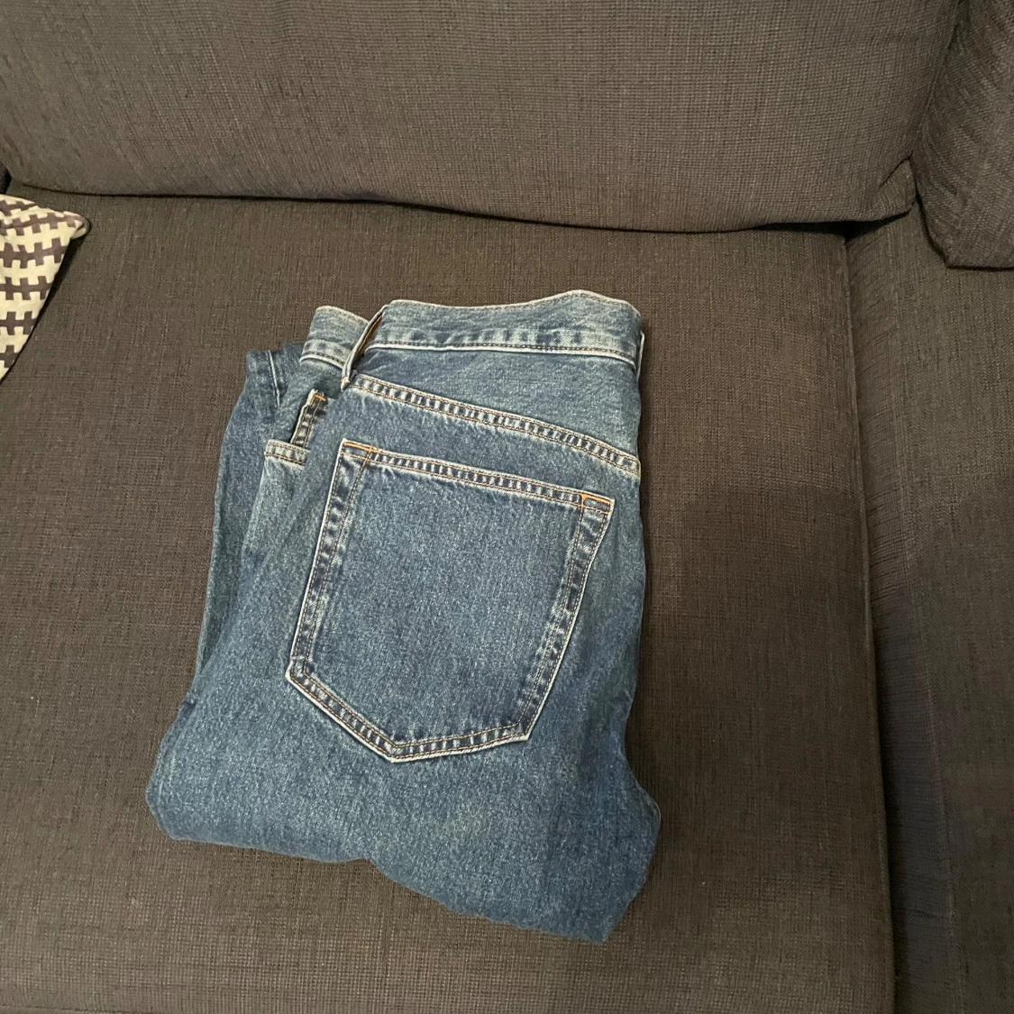 blå jeans hm regular fit