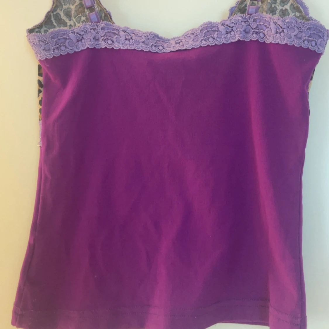 Lila och leopardmönstrad linnetopp från Impuls - 1